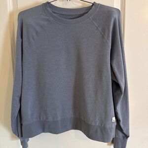 Vuori Women's Long Sleeve Halo Crew Sweatshirt Sage Blue Sz Small Or Medium